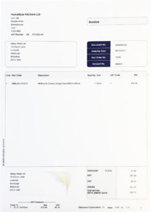 Sage Compatible Invoice with 1 integrated label